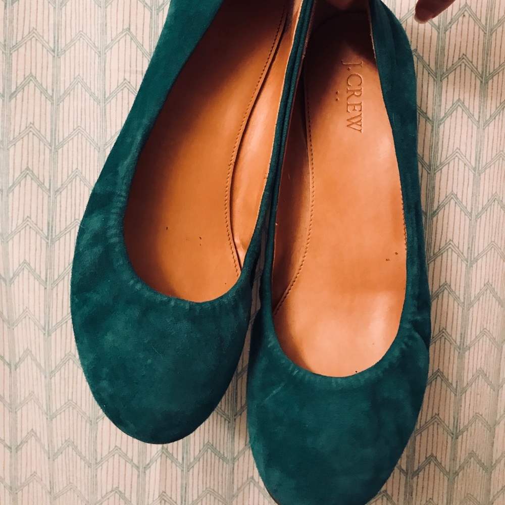 Teal J.Crew Flats